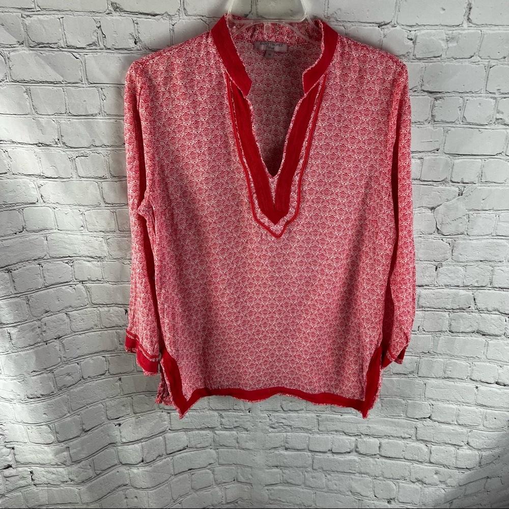Saint tropez West tunic top Semisheer Blouse - Picture 2 of 8